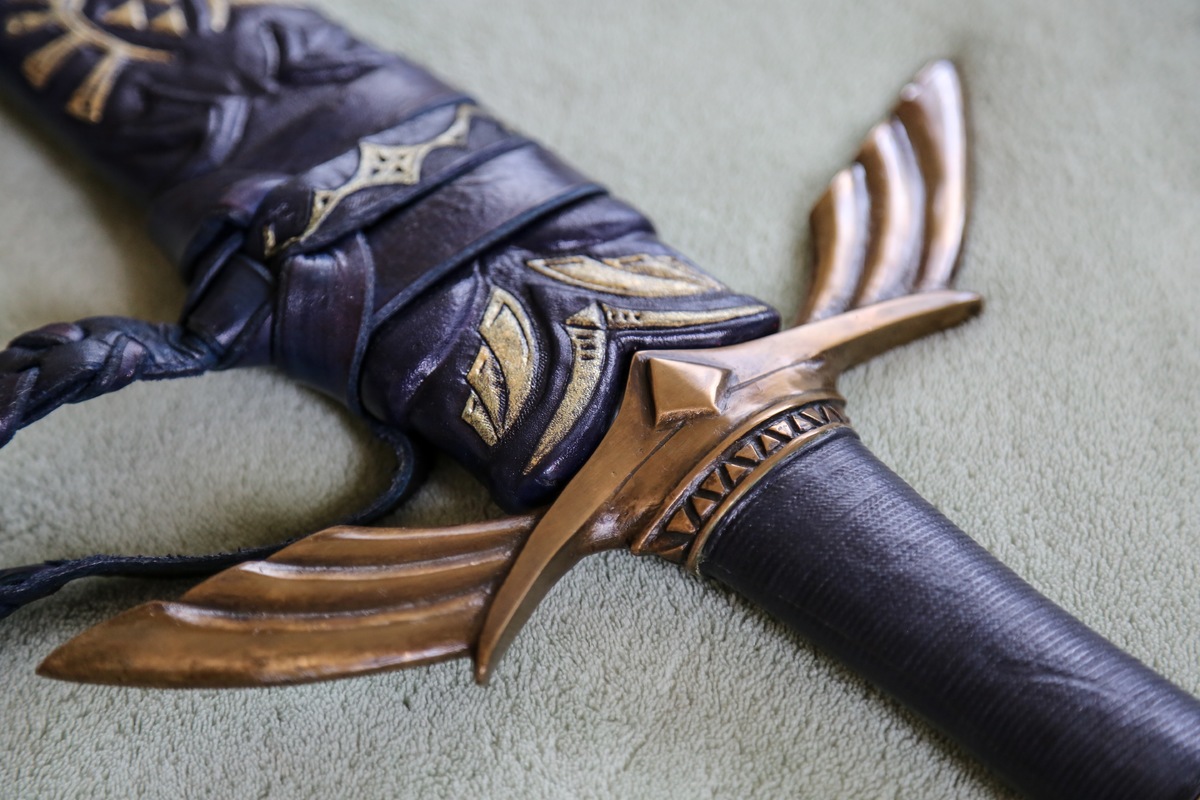 Legend of Zelda Master Sword Replica with Custom Hylian Scabbard