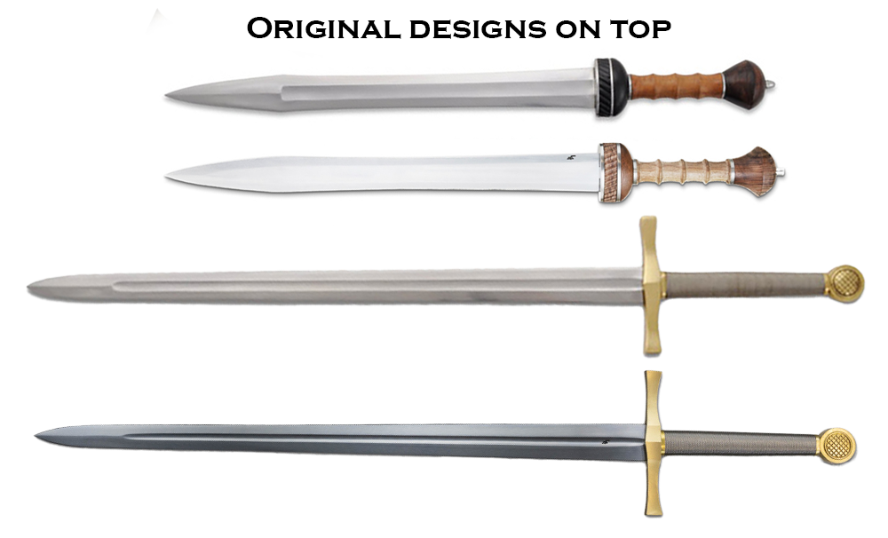 old versus newer legacy arms swords